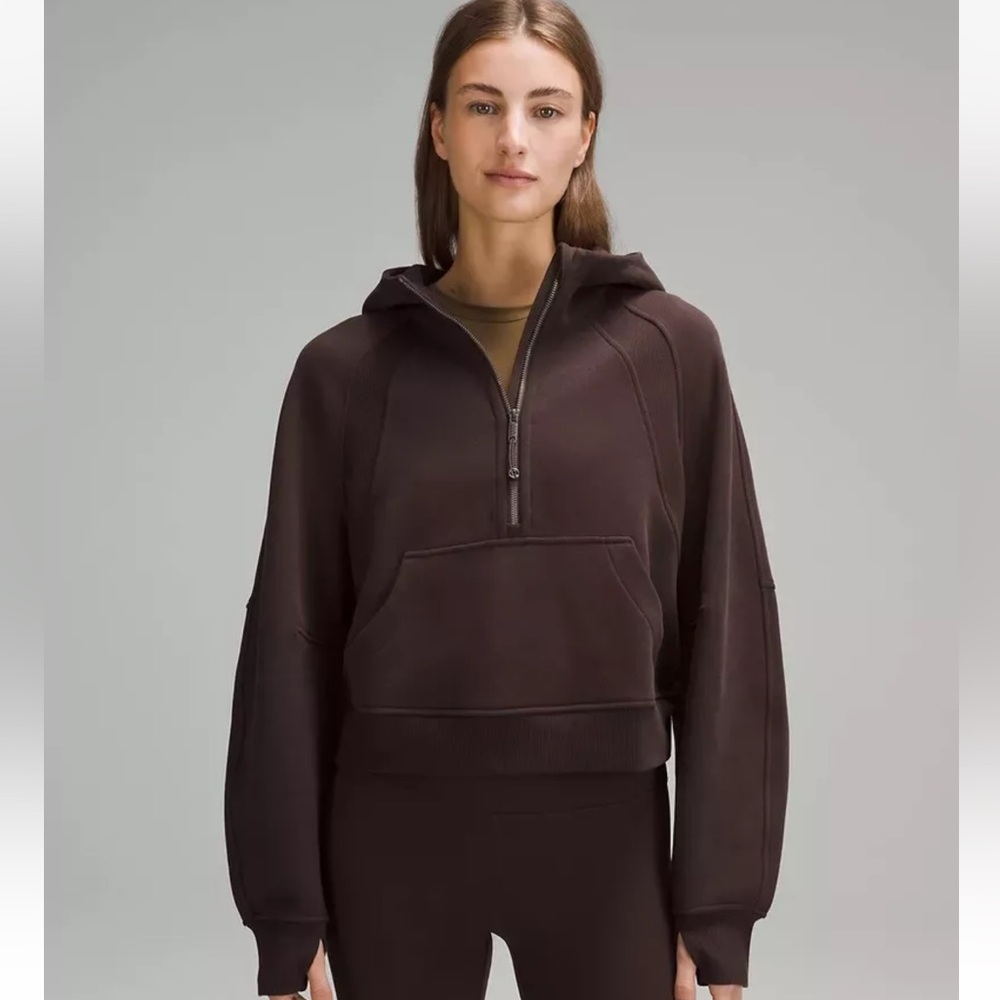 Brown Lululemon Scuba Half Zipped M/L